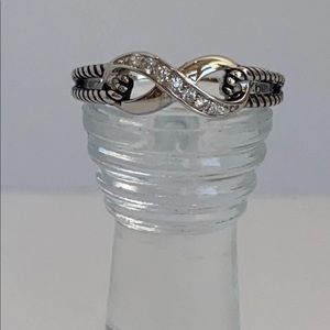 Sterling Silver Infinity CZ ring
